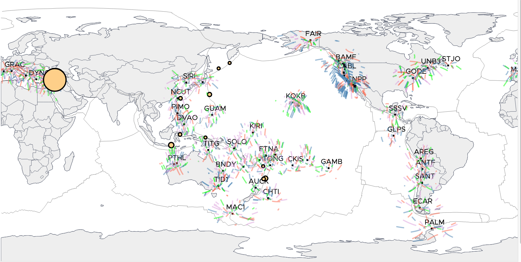 GUARDIAN Map of the Kahramanmaraş Earthquake Sequence